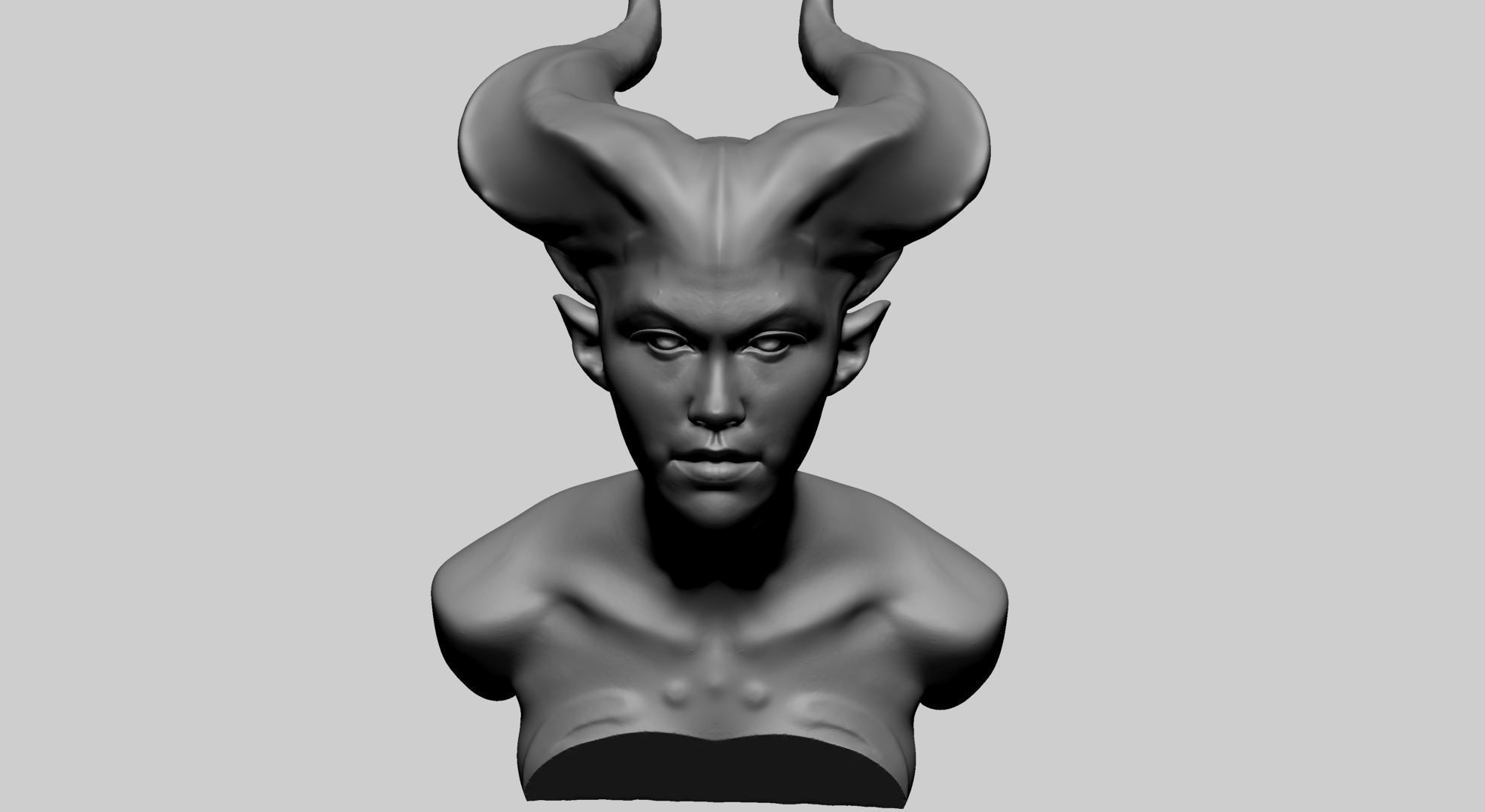 Fantasy Female Head I 3D model_8
