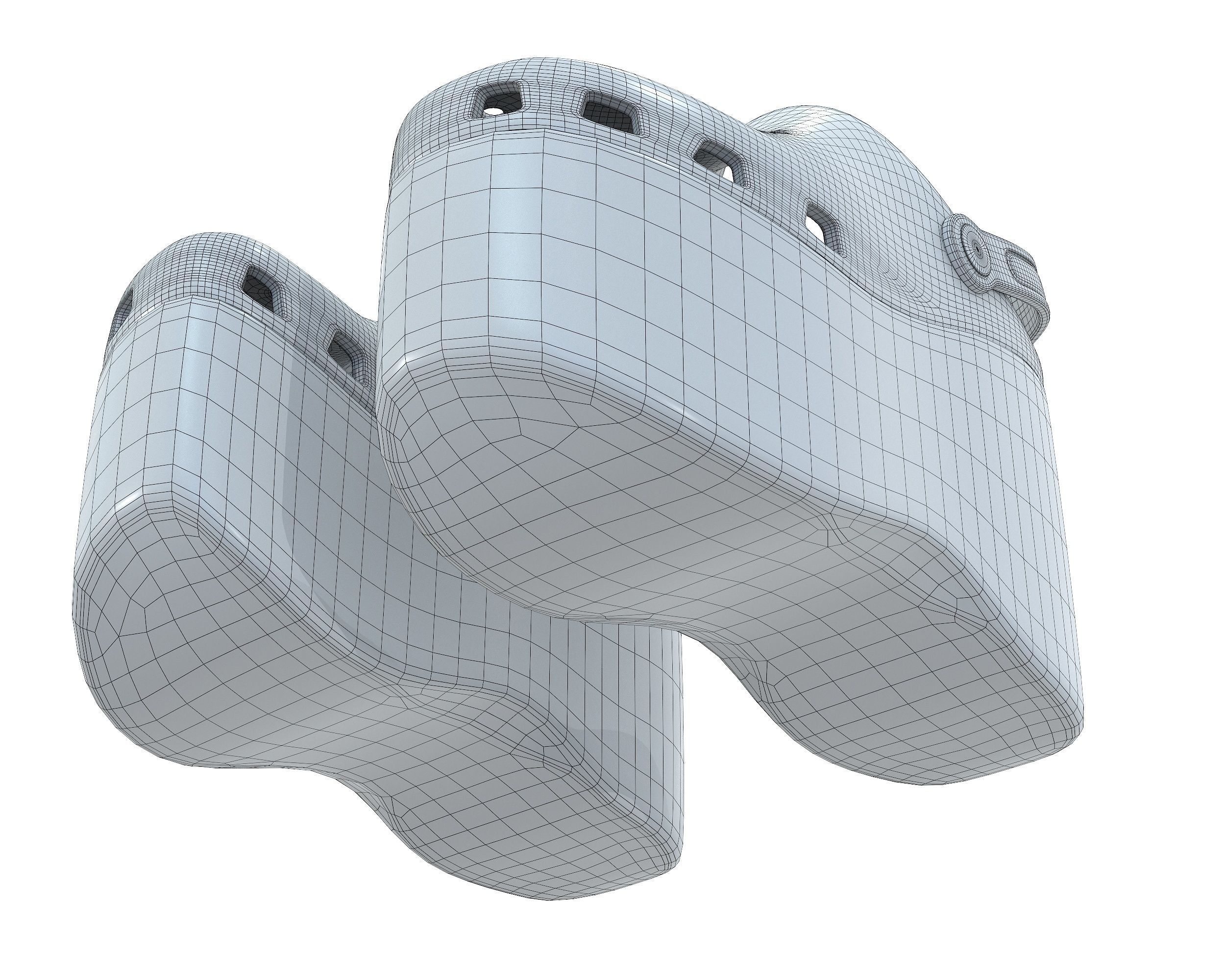 Balenciaga X Crocs Platform Sandals Low-poly 3D model_21