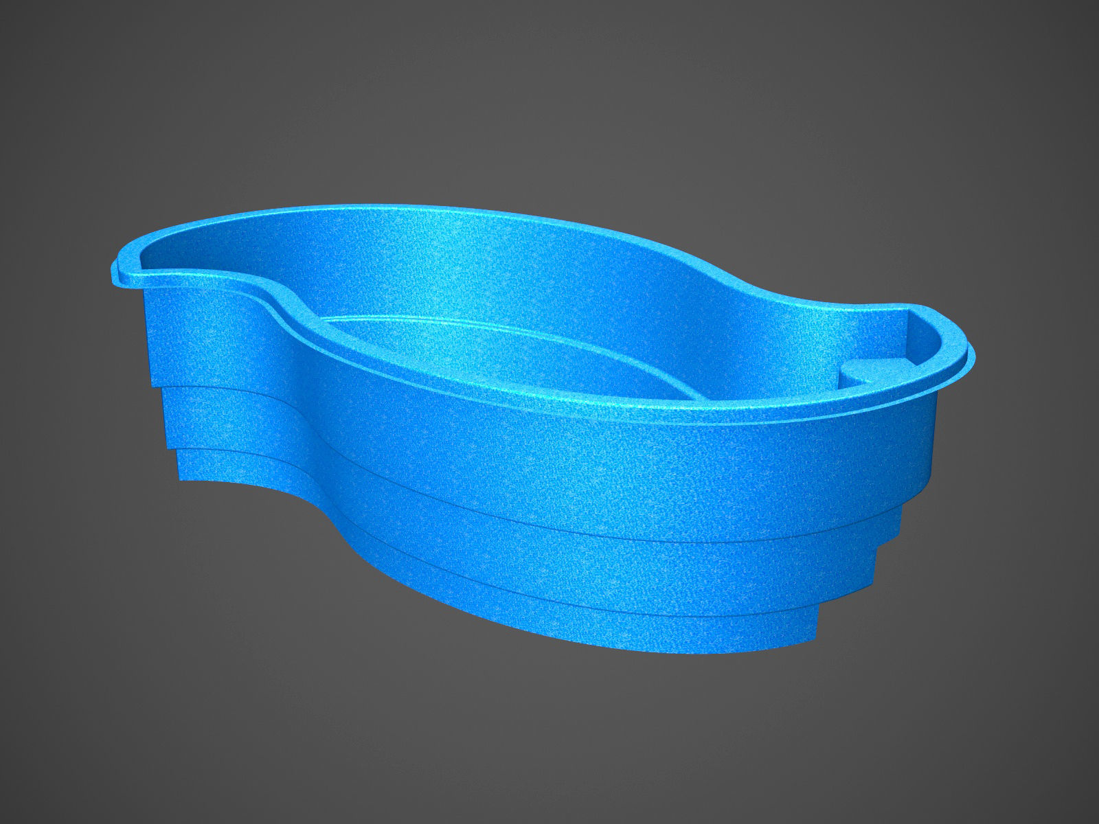 Amazon swimming pool 3D model_3