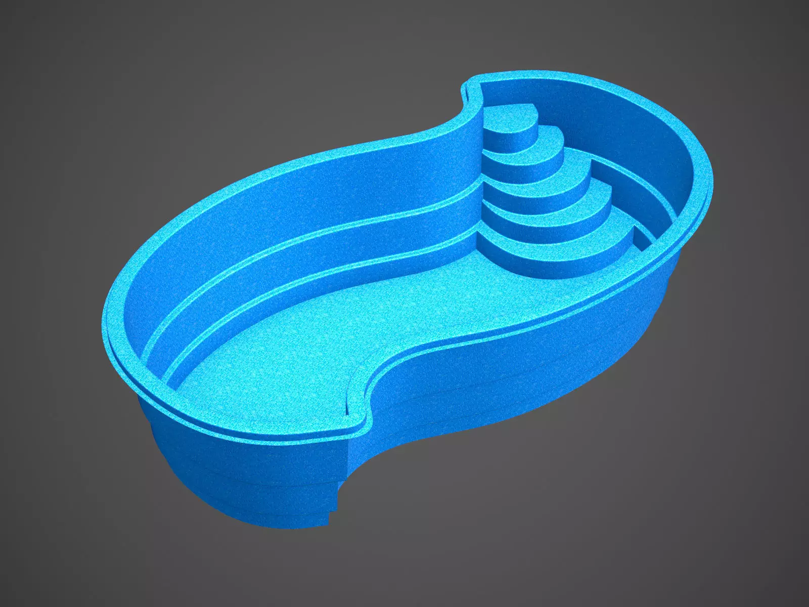Amazon swimming pool 3D model_0