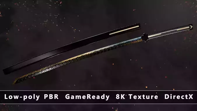 Katana Sword Game-Ready