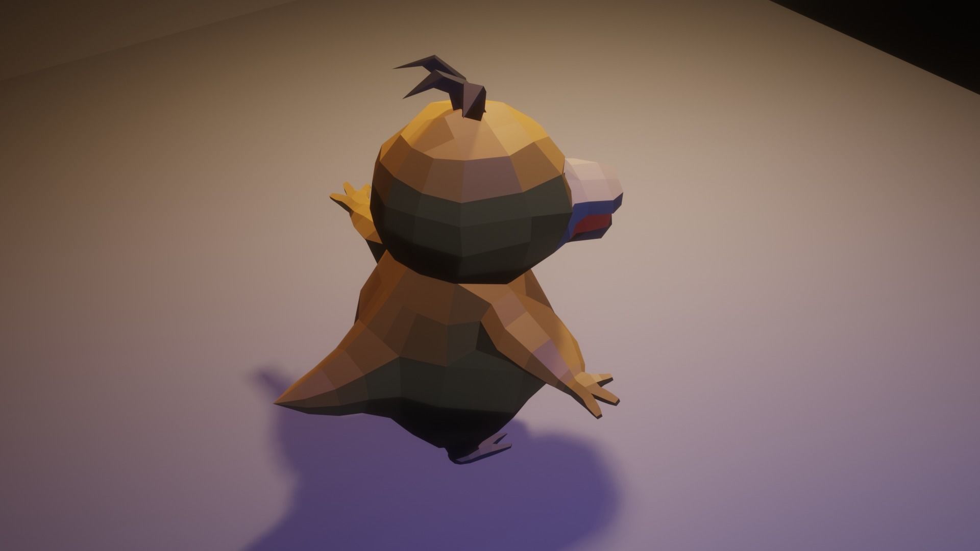 Pokemon duck Low-poly 3D model_7