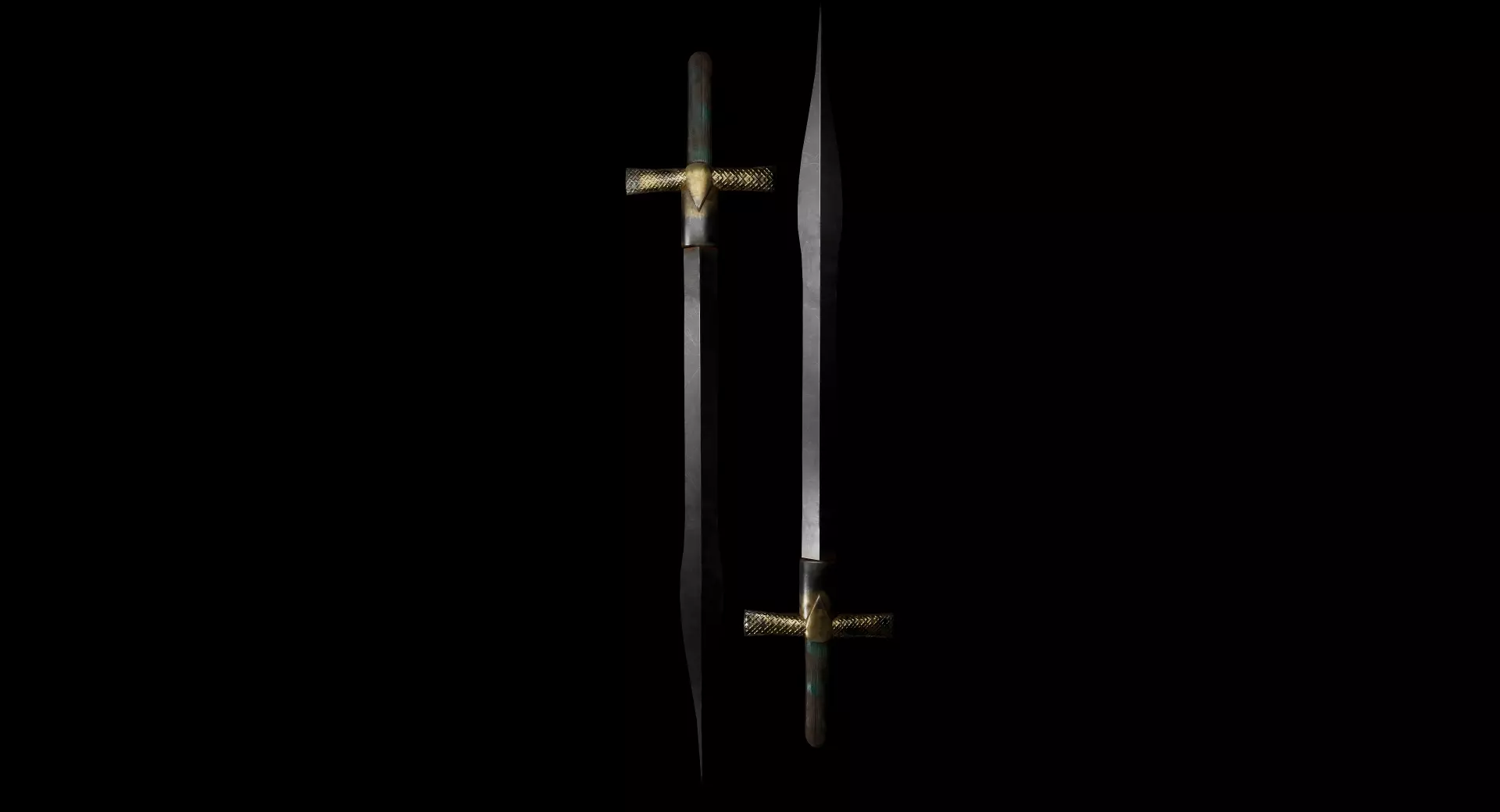 3D Realistic Sword Low-poly 3D model_0