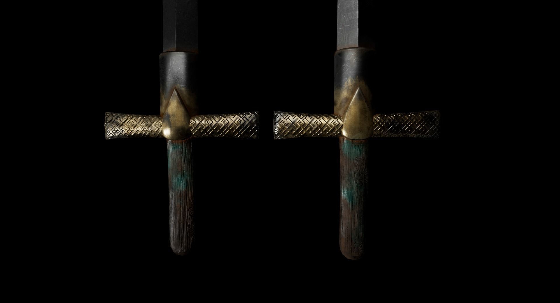 3D Realistic Sword Low-poly 3D model_1