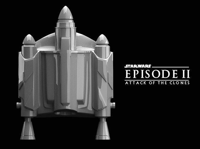 JANGO JETPACK Attack of the Clones 3D print model