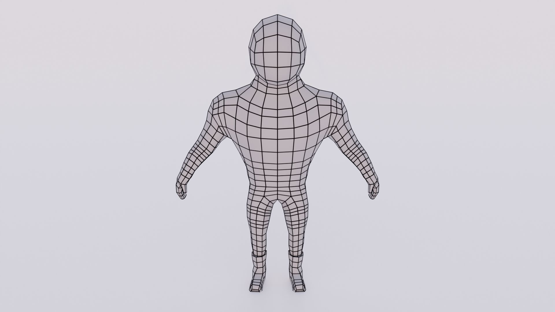 Cartoon Wrestling Character 04 Rigged Low-poly 3D model_5