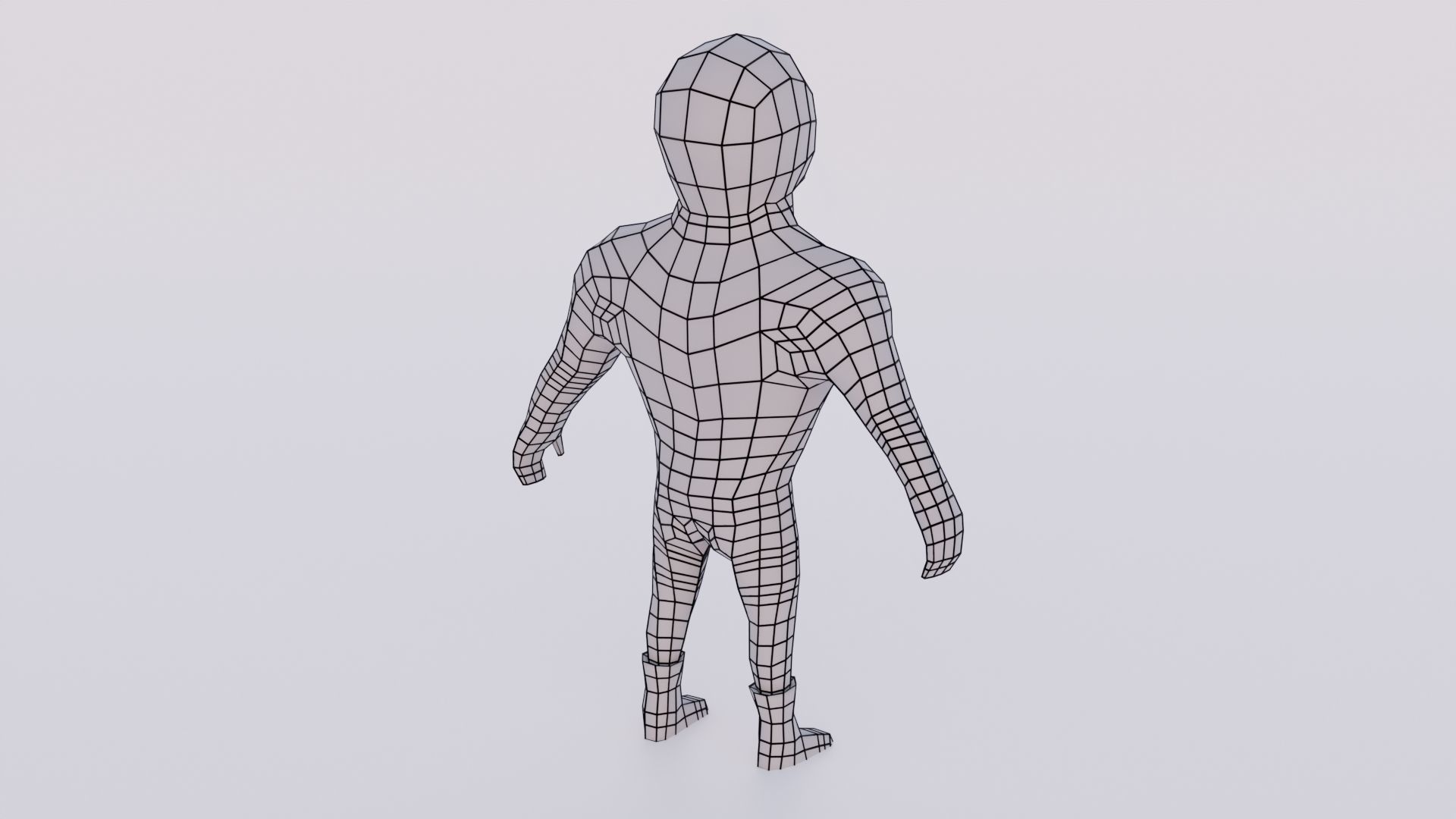 Cartoon Wrestling Character 04 Rigged Low-poly 3D model_6