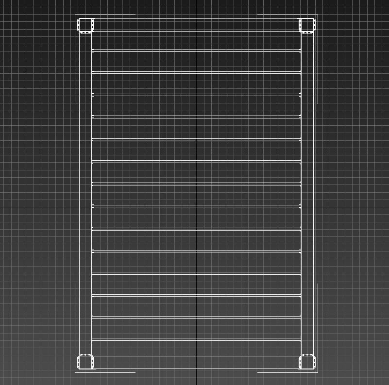 Wooden pergola with roof 3D model_11