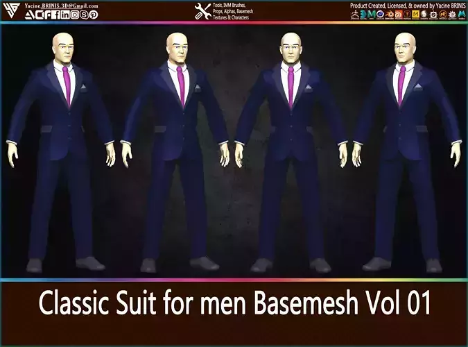 Classic Suit for men Basemesh Vol 01
