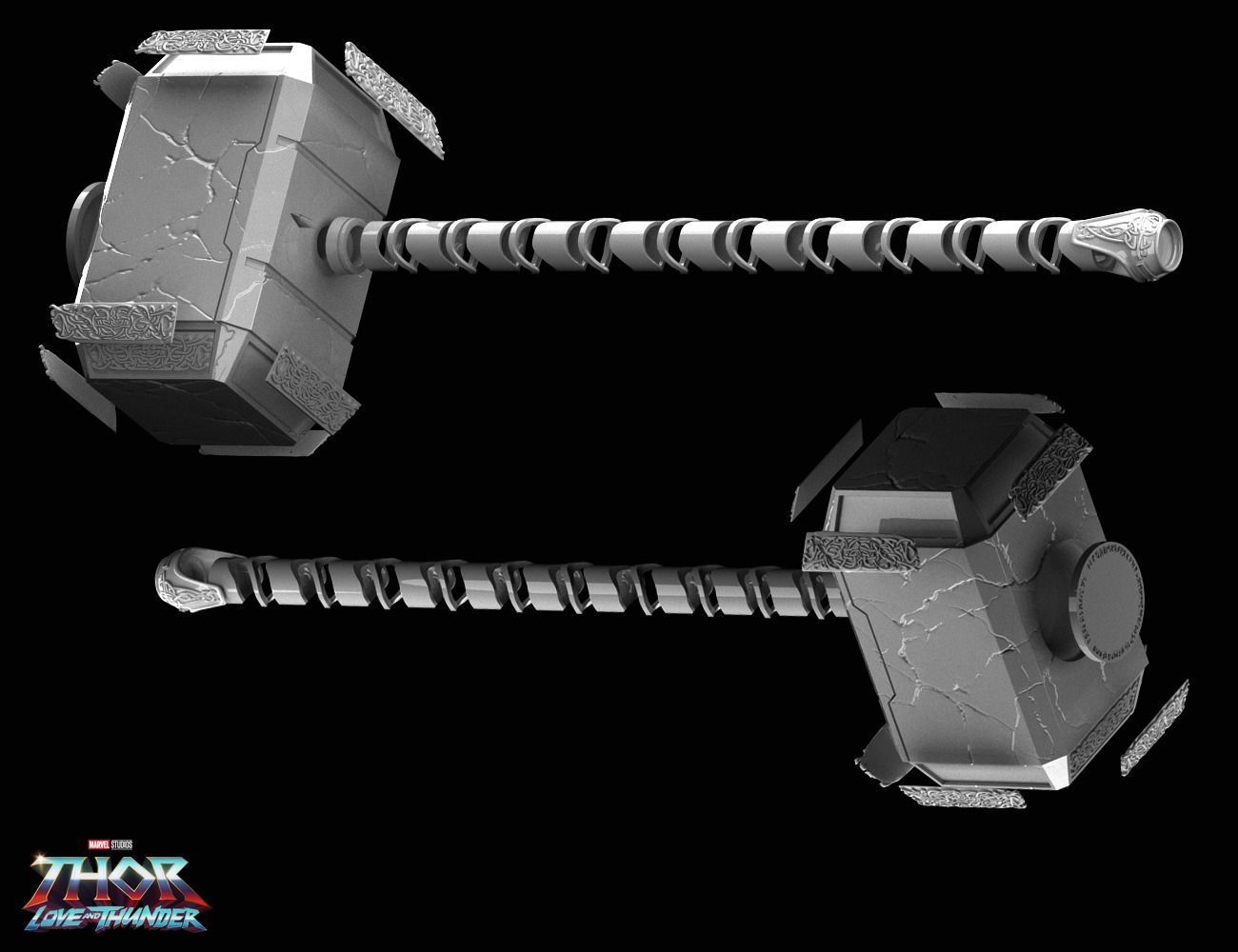 MIGHTY THOR MJOLNIR JANE FOSTER 3D print model_3