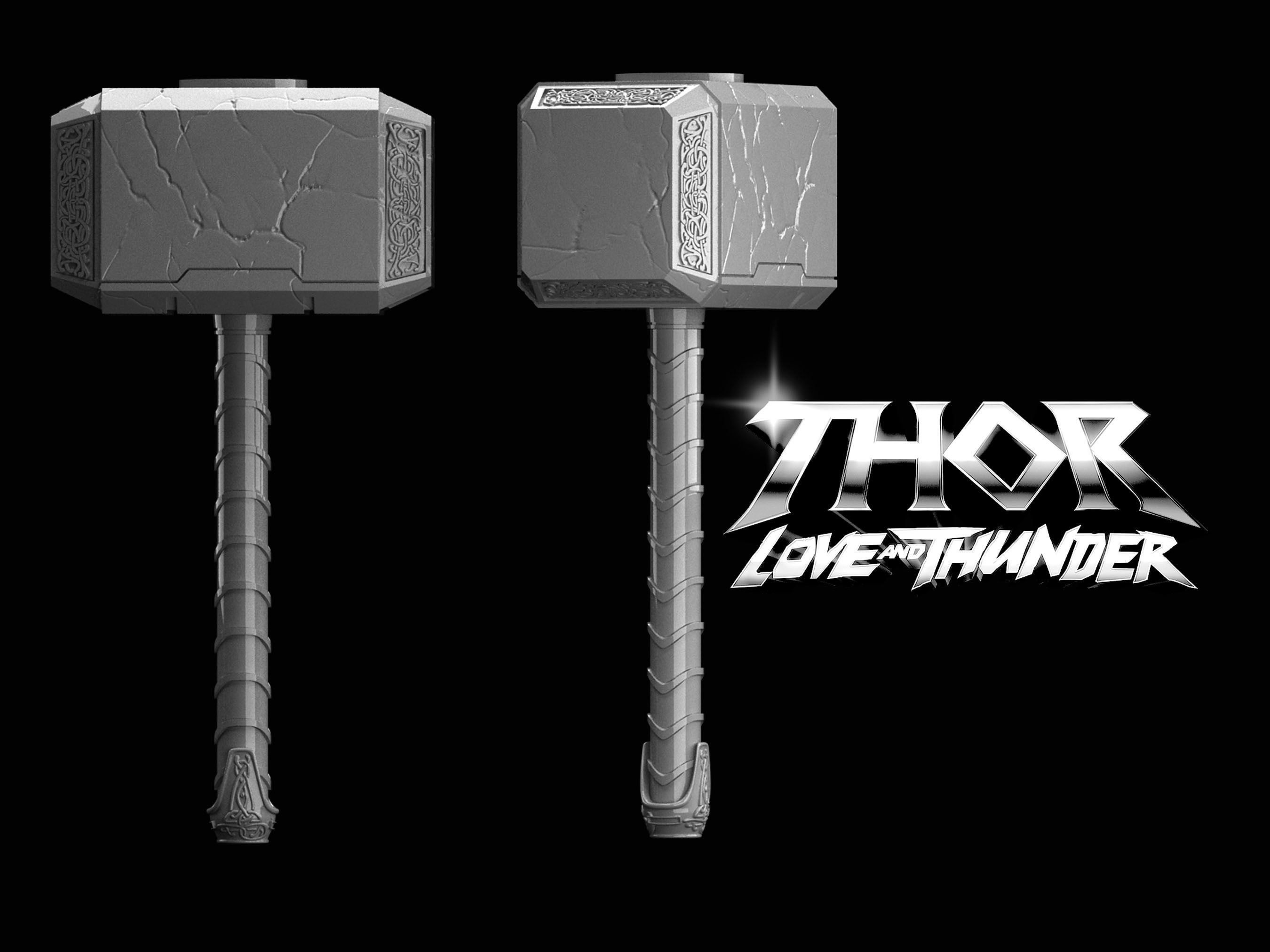 MIGHTY THOR MJOLNIR JANE FOSTER 3D print model_2