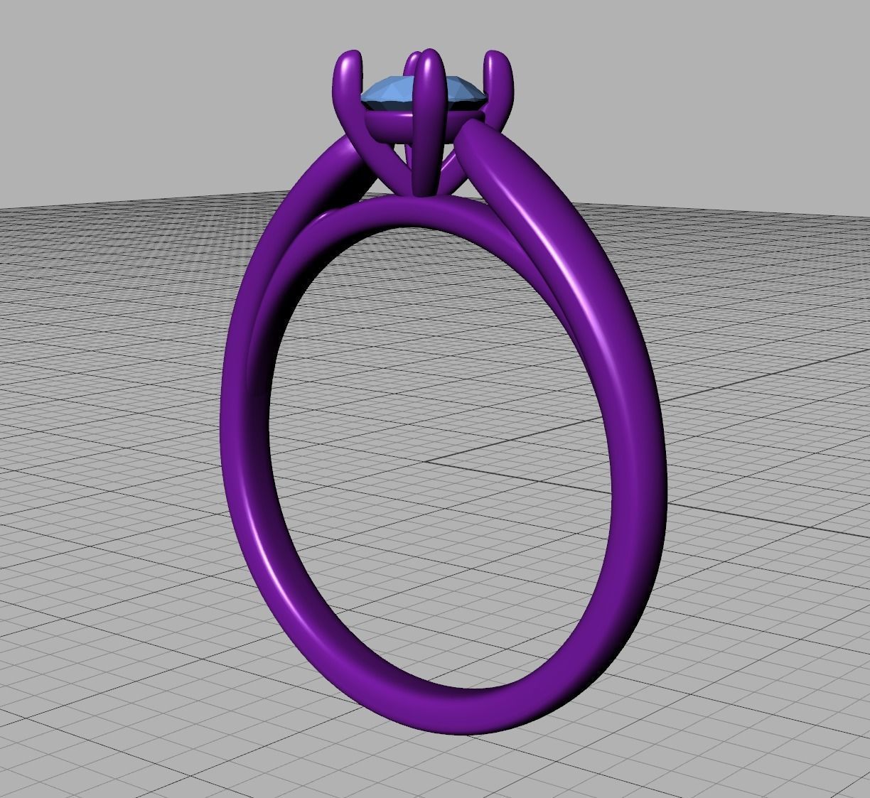 30 pointer Classic Engagement Solitaire Ring 3dmodel 3D print model_23