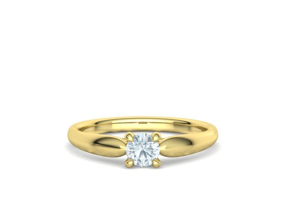 30 pointer Classic Engagement Solitaire Ring 3dmodel 3D print model_9