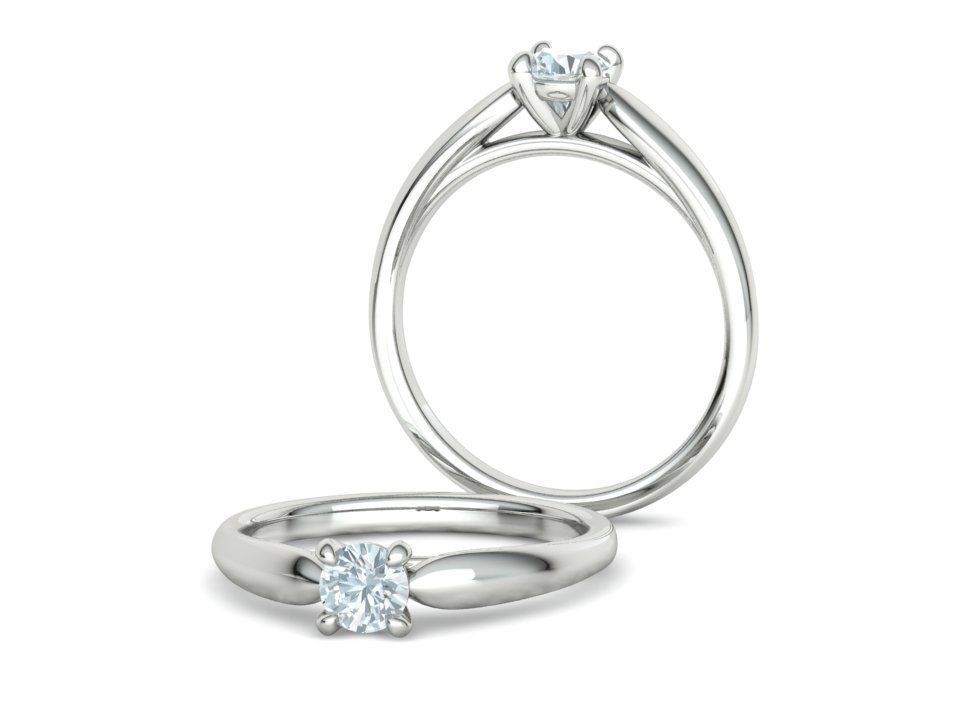 30 pointer Classic Engagement Solitaire Ring 3dmodel 3D print model_4