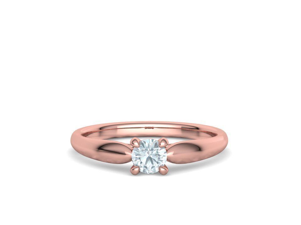 30 pointer Classic Engagement Solitaire Ring 3dmodel 3D print model_8
