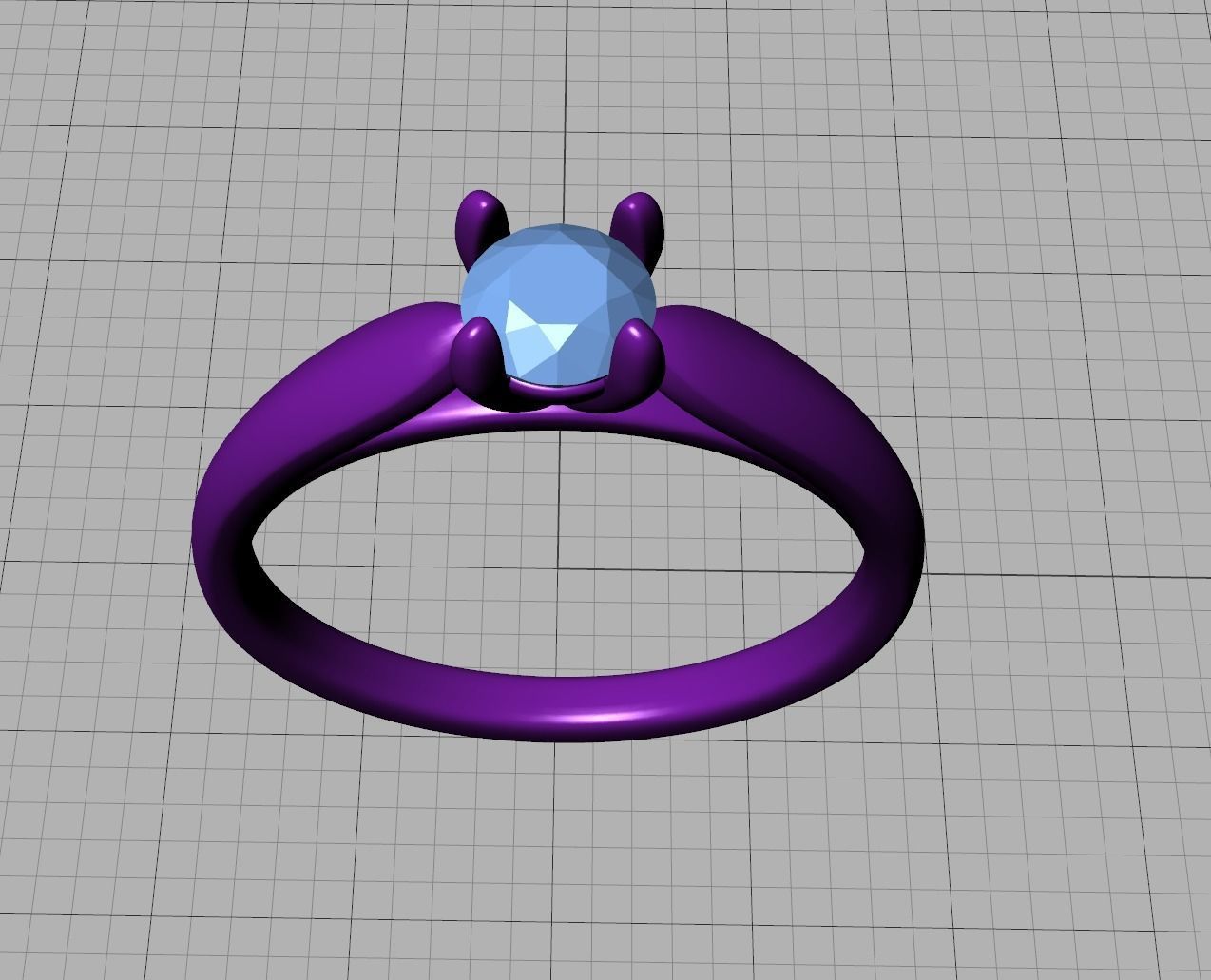 30 pointer Classic Engagement Solitaire Ring 3dmodel 3D print model_22