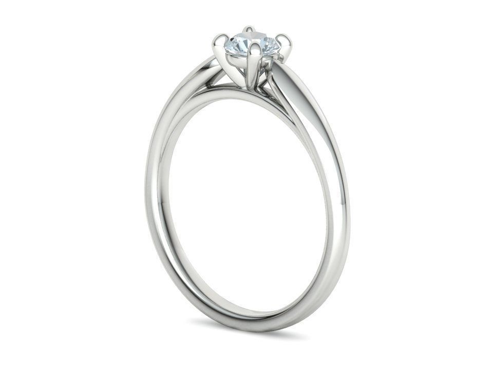 30 pointer Classic Engagement Solitaire Ring 3dmodel 3D print model_30