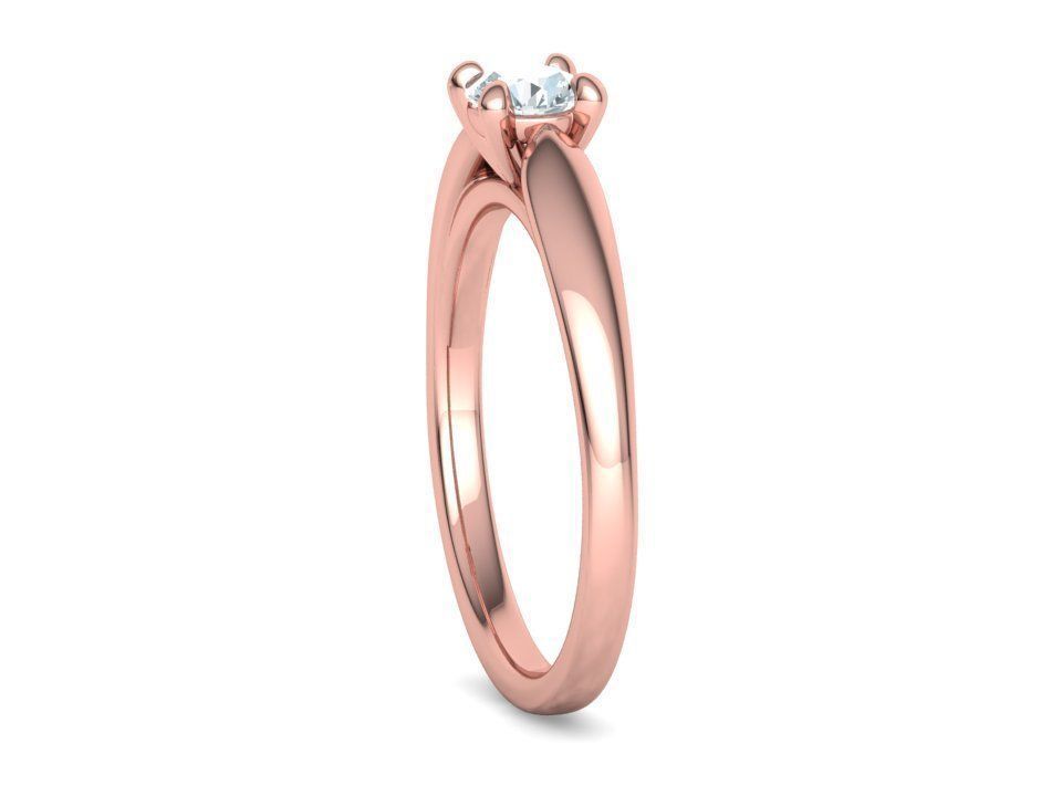 30 pointer Classic Engagement Solitaire Ring 3dmodel 3D print model_31