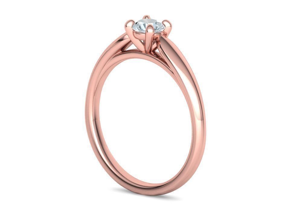 30 pointer Classic Engagement Solitaire Ring 3dmodel 3D print model_28