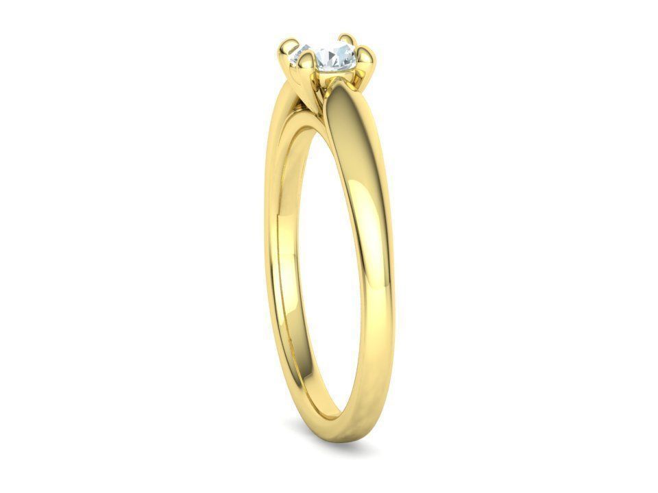30 pointer Classic Engagement Solitaire Ring 3dmodel 3D print model_32