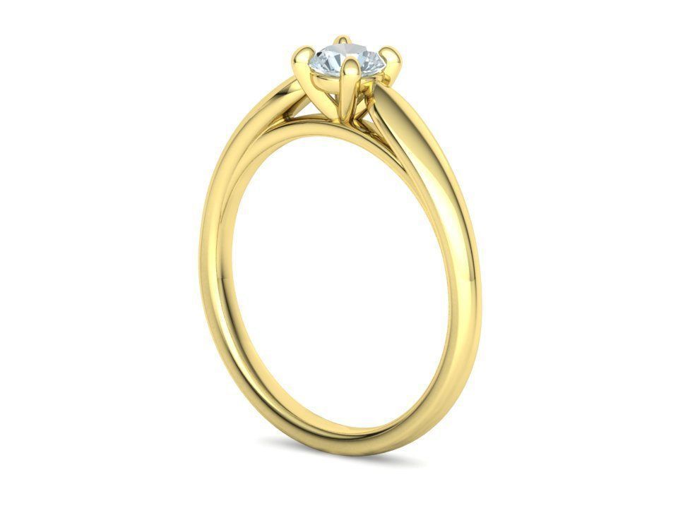 30 pointer Classic Engagement Solitaire Ring 3dmodel 3D print model_29