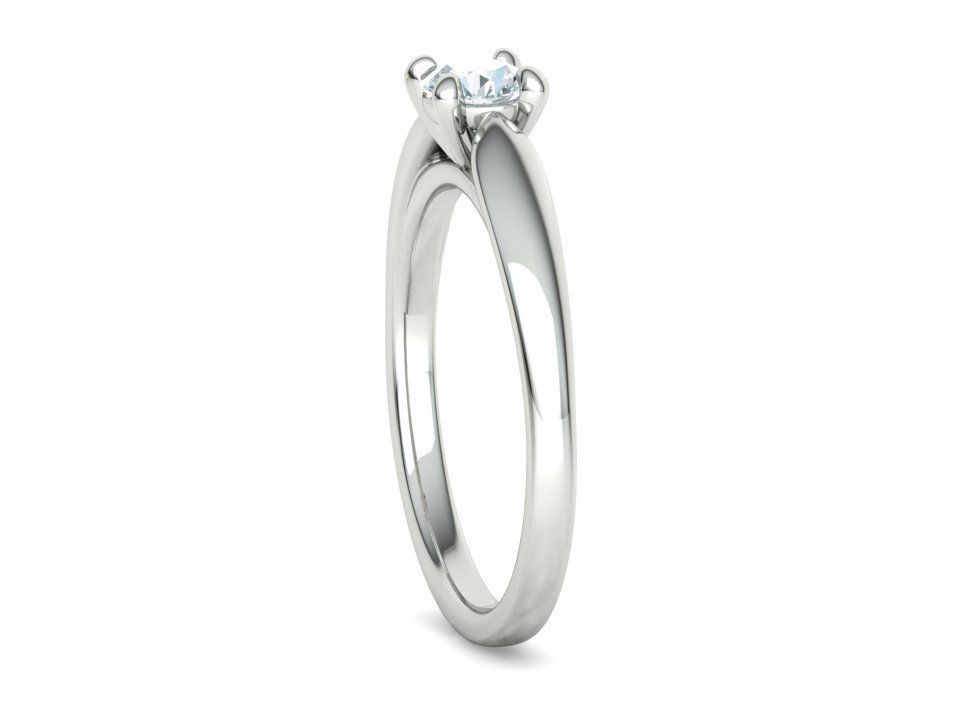 30 pointer Classic Engagement Solitaire Ring 3dmodel 3D print model_33