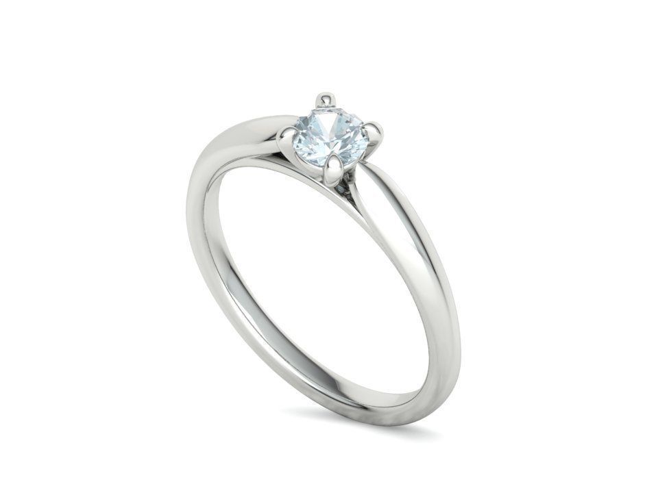 30 pointer Classic Engagement Solitaire Ring 3dmodel 3D print model_13