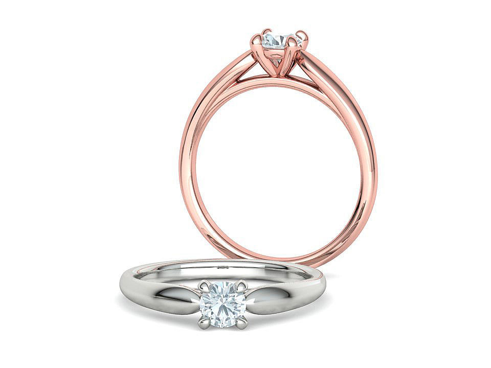 30 pointer Classic Engagement Solitaire Ring 3dmodel 3D print model_1