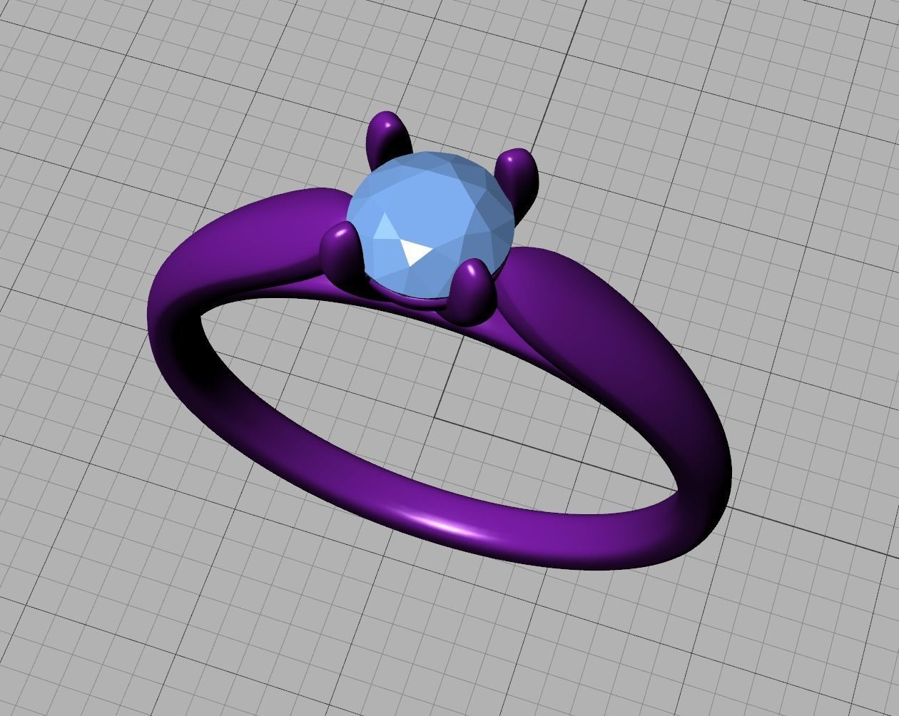 30 pointer Classic Engagement Solitaire Ring 3dmodel 3D print model_21