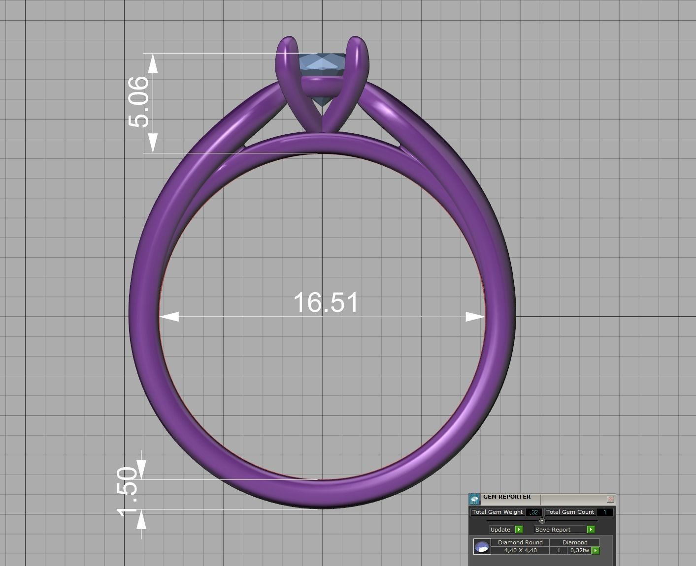 30 pointer Classic Engagement Solitaire Ring 3dmodel 3D print model_18