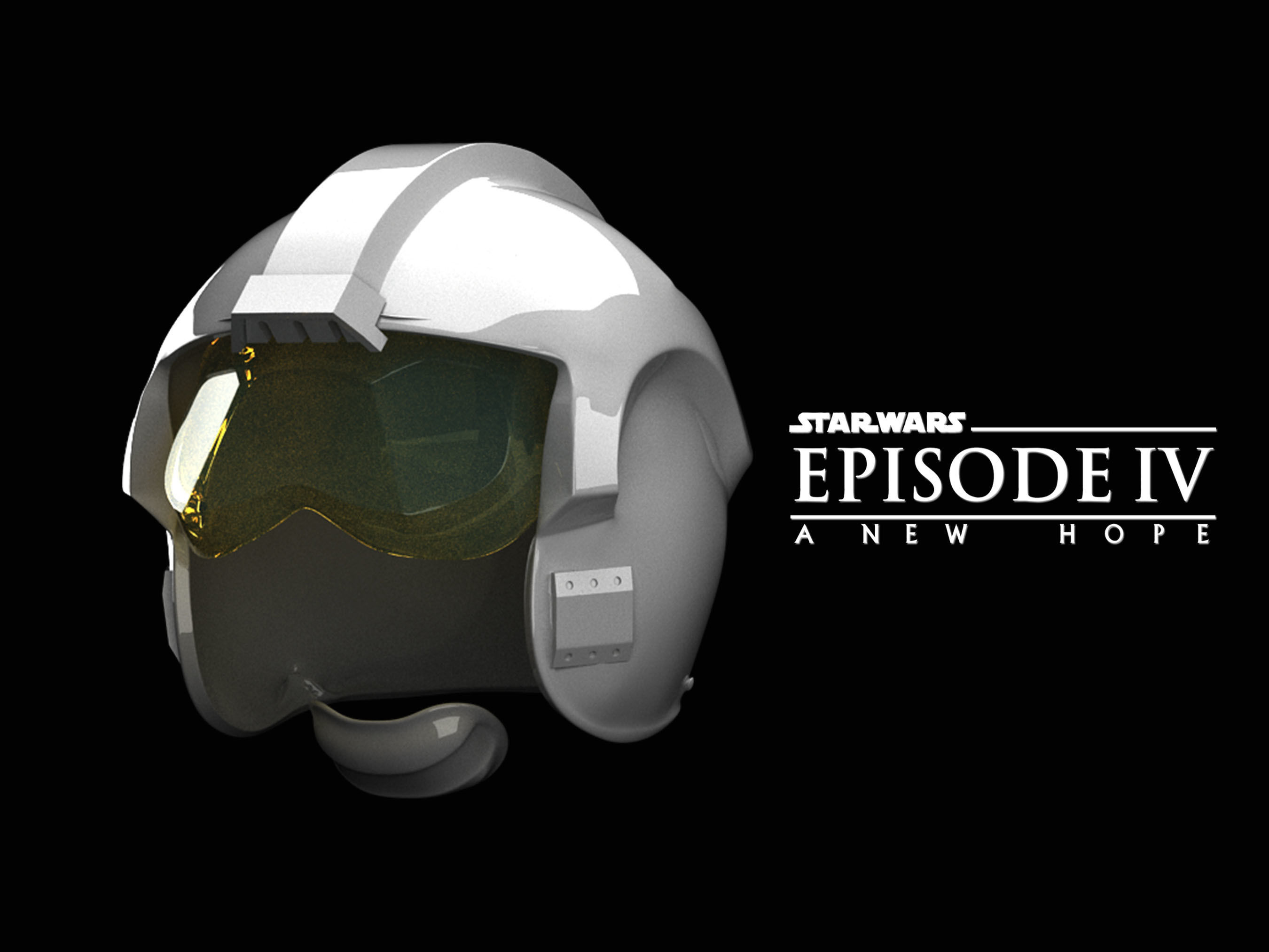 XWING PILOT HELMET 3D print model_3