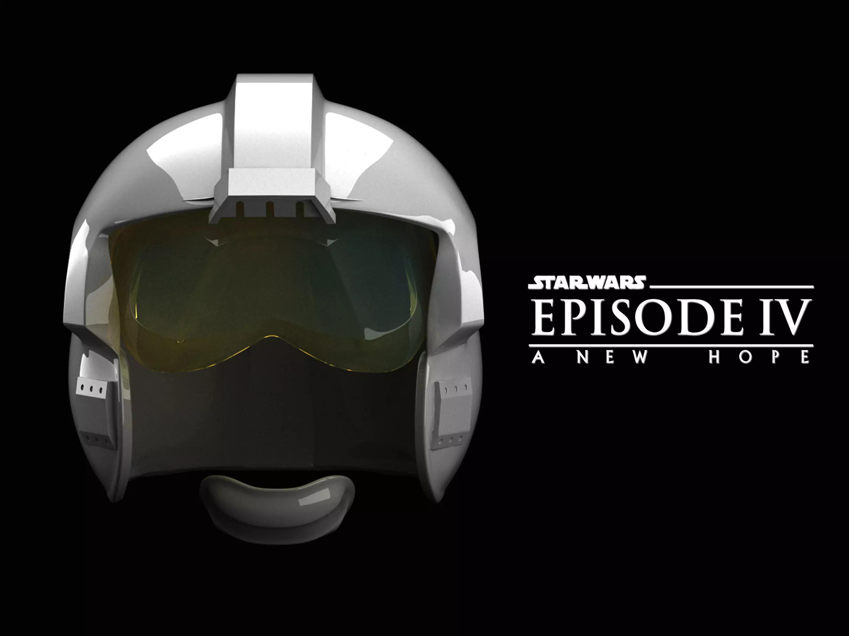 XWING PILOT HELMET 3D print model_0