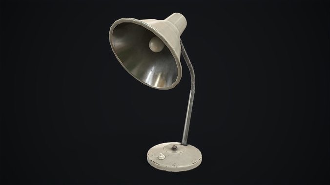Vintage table lamp Low-poly 3D model