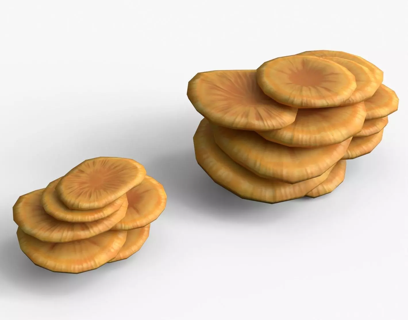 Crab-of-the-woods Mushrooms Set Low-poly 3D model_0