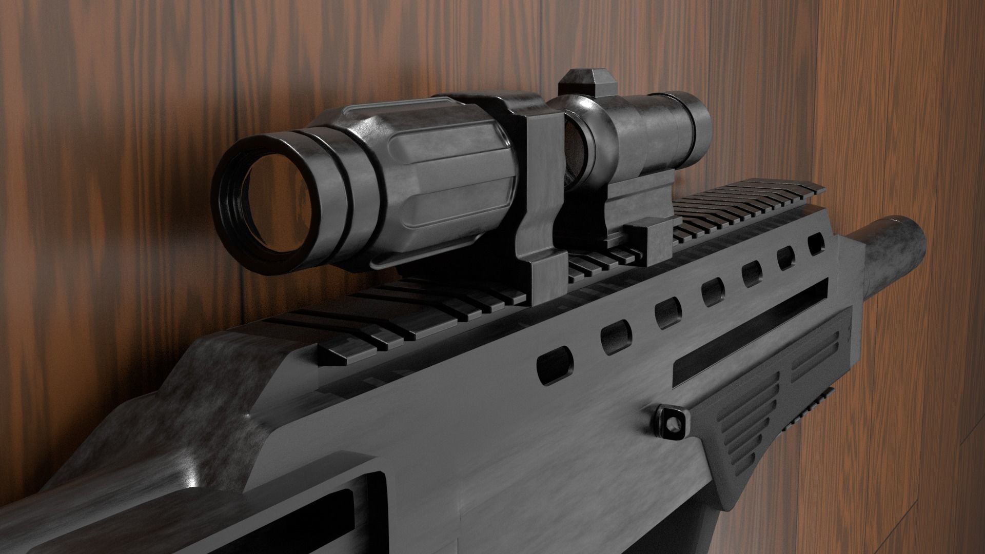 MALUK Ukrainian bullpup assault rifle 3D model_1