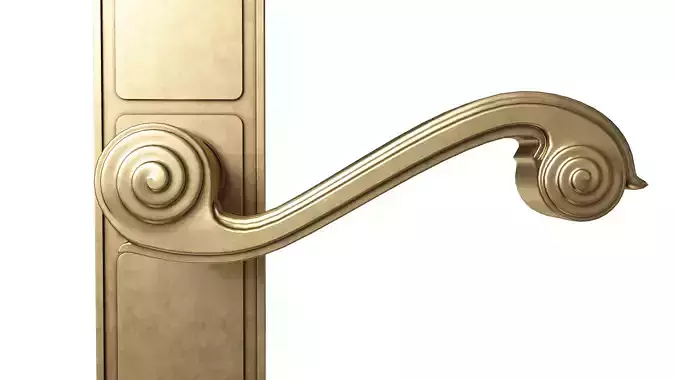 Door handle 01 3D model