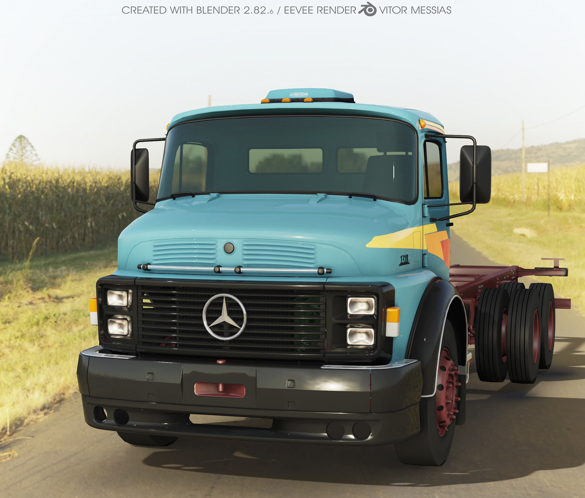 Pack 50 complete trucks Low-poly 3D model_25