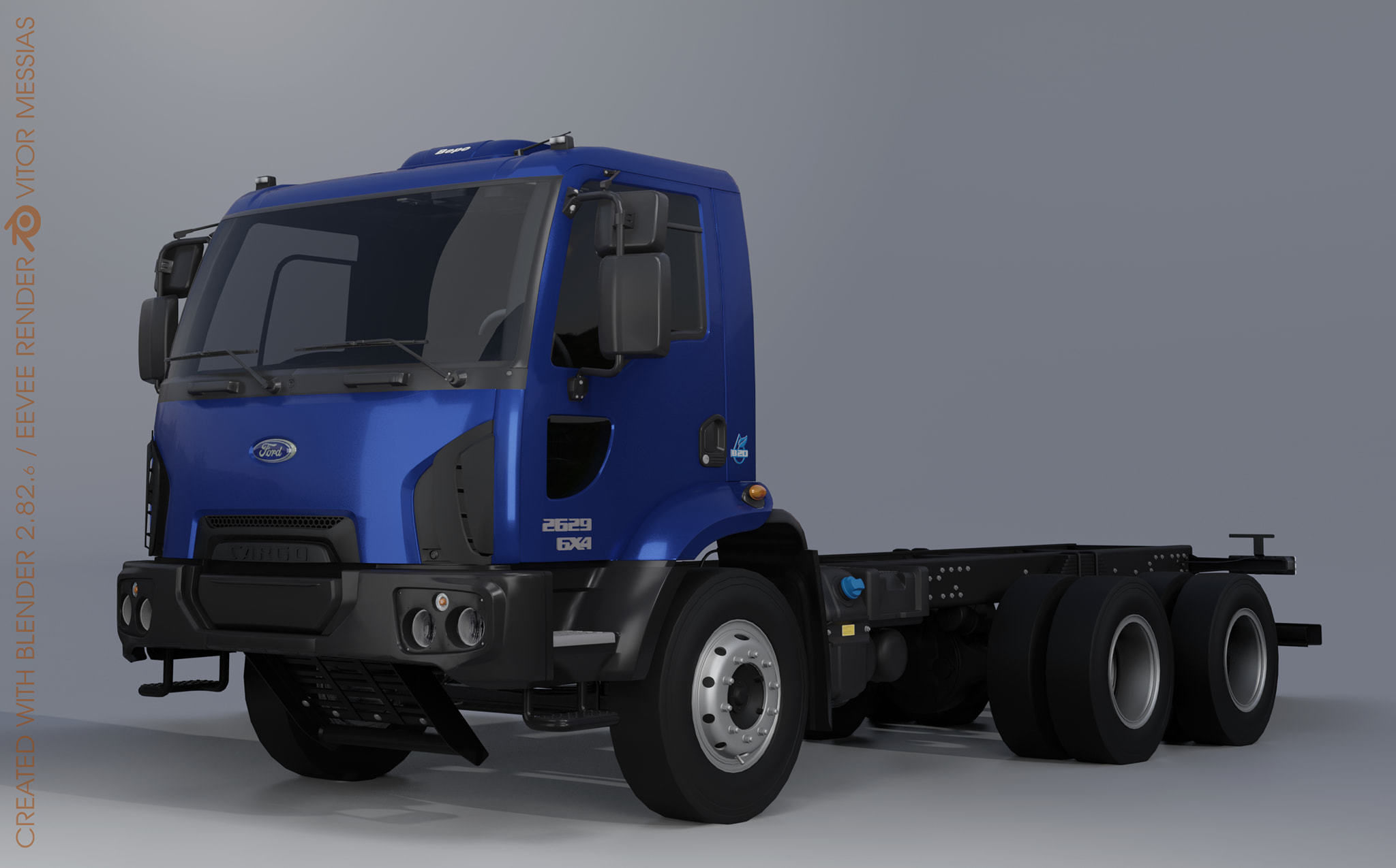 Pack 50 complete trucks Low-poly 3D model_30