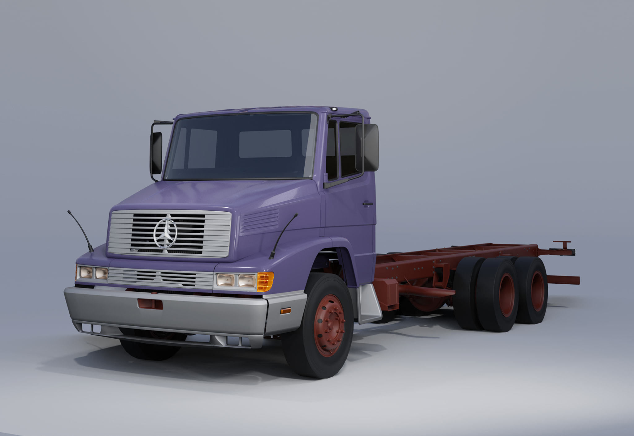 Pack 50 complete trucks Low-poly 3D model_20