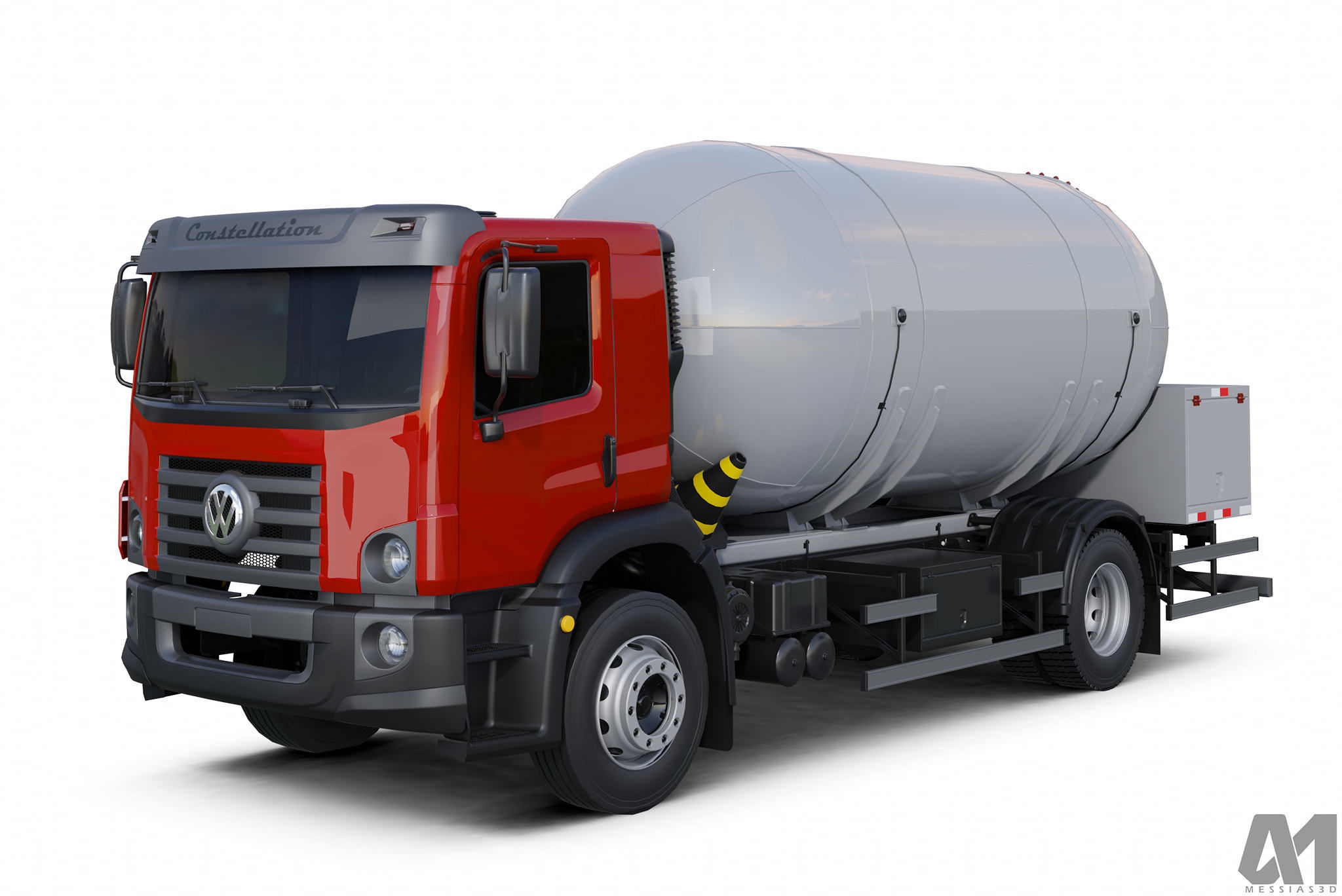 Pack 50 complete trucks Low-poly 3D model_33