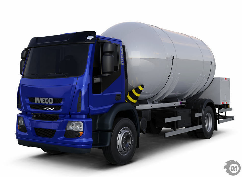 Pack 50 complete trucks Low-poly 3D model_34