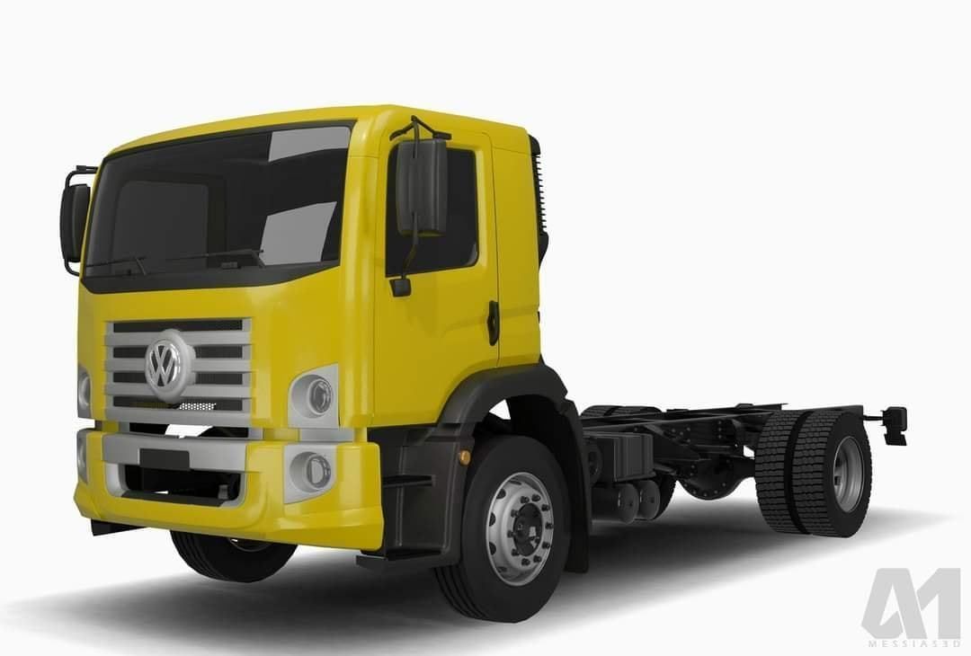 Pack 50 complete trucks Low-poly 3D model_13