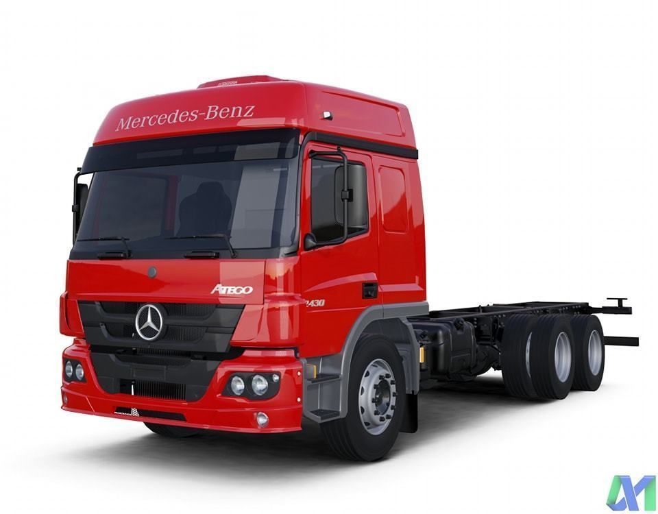 Pack 50 complete trucks Low-poly 3D model_21