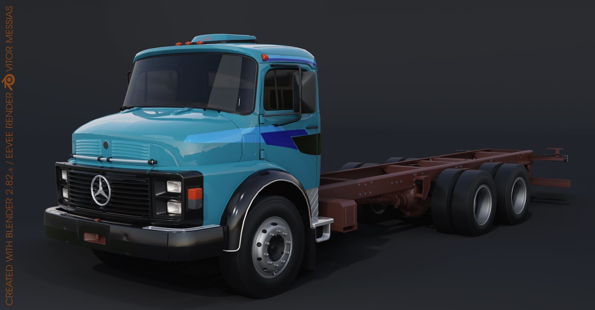 Pack 50 complete trucks Low-poly 3D model_6