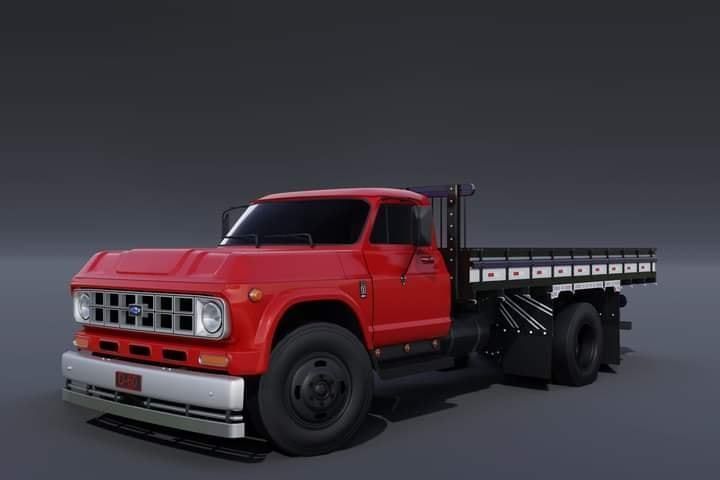 Pack 50 complete trucks Low-poly 3D model_4