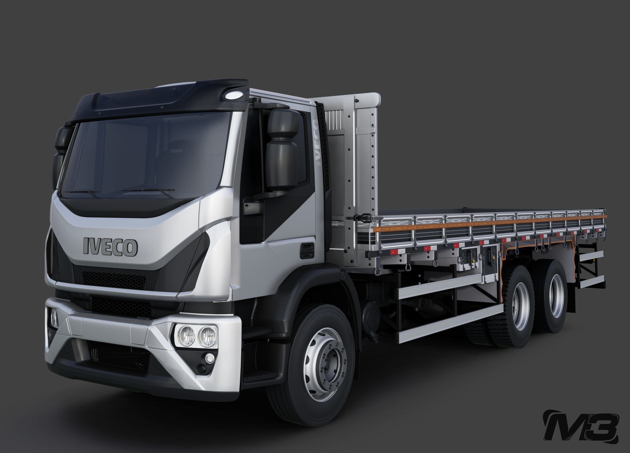 Pack 50 complete trucks Low-poly 3D model_51