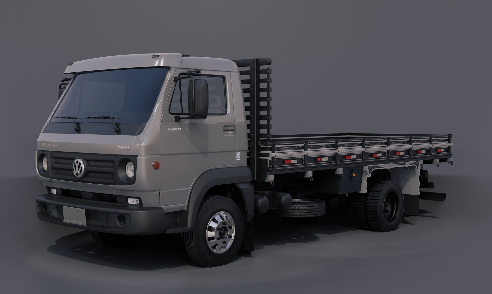 Pack 50 complete trucks Low-poly 3D model_7
