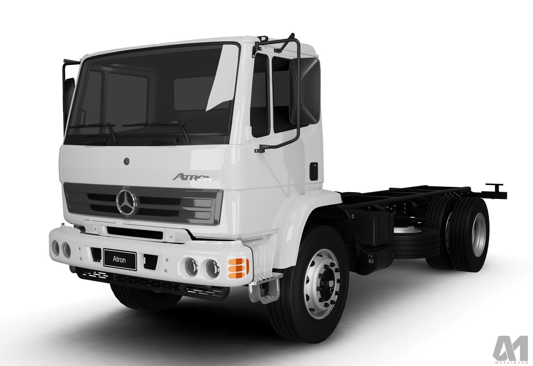 Pack 50 complete trucks Low-poly 3D model_9