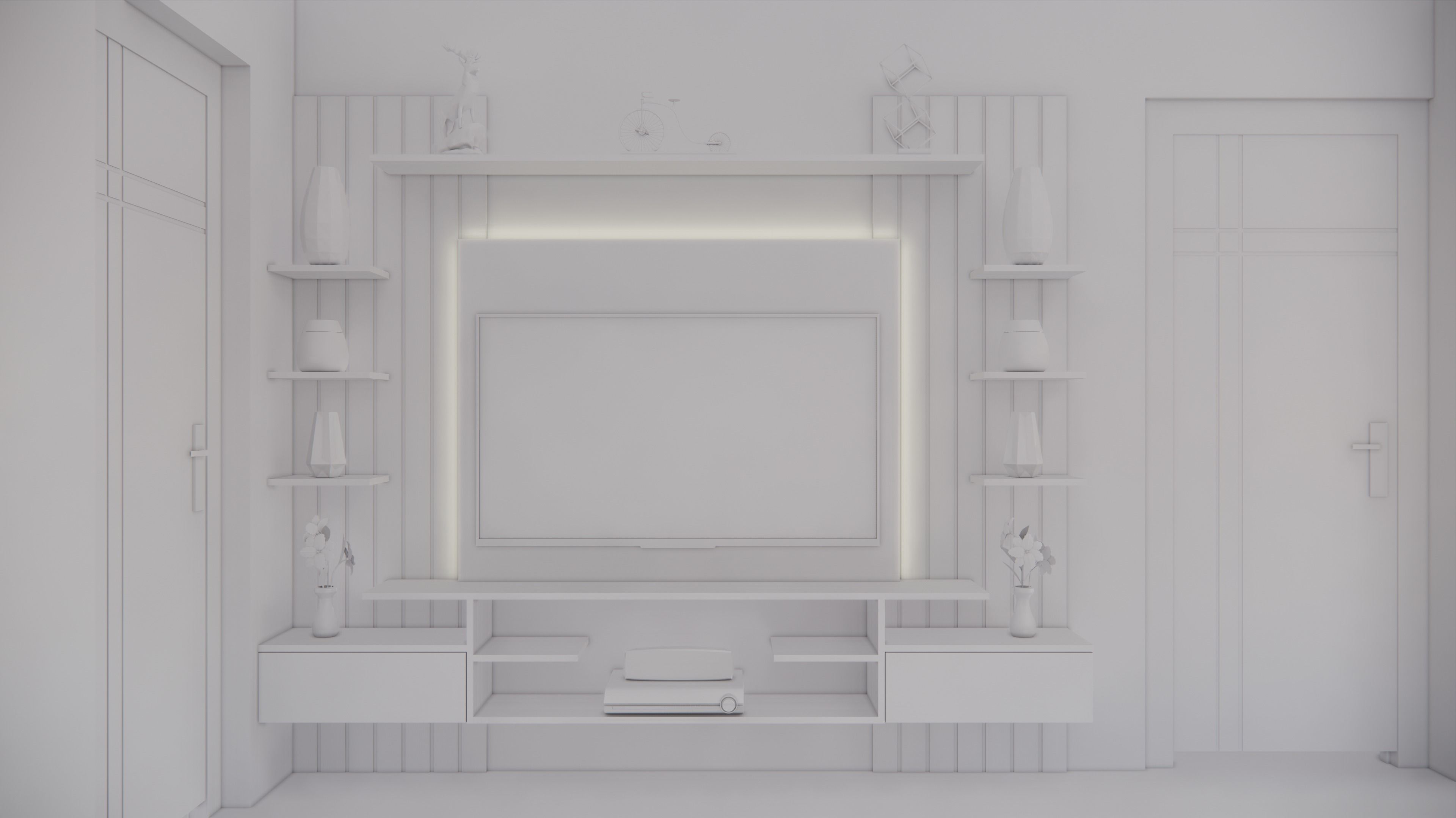 TV UNIT  3D model_2