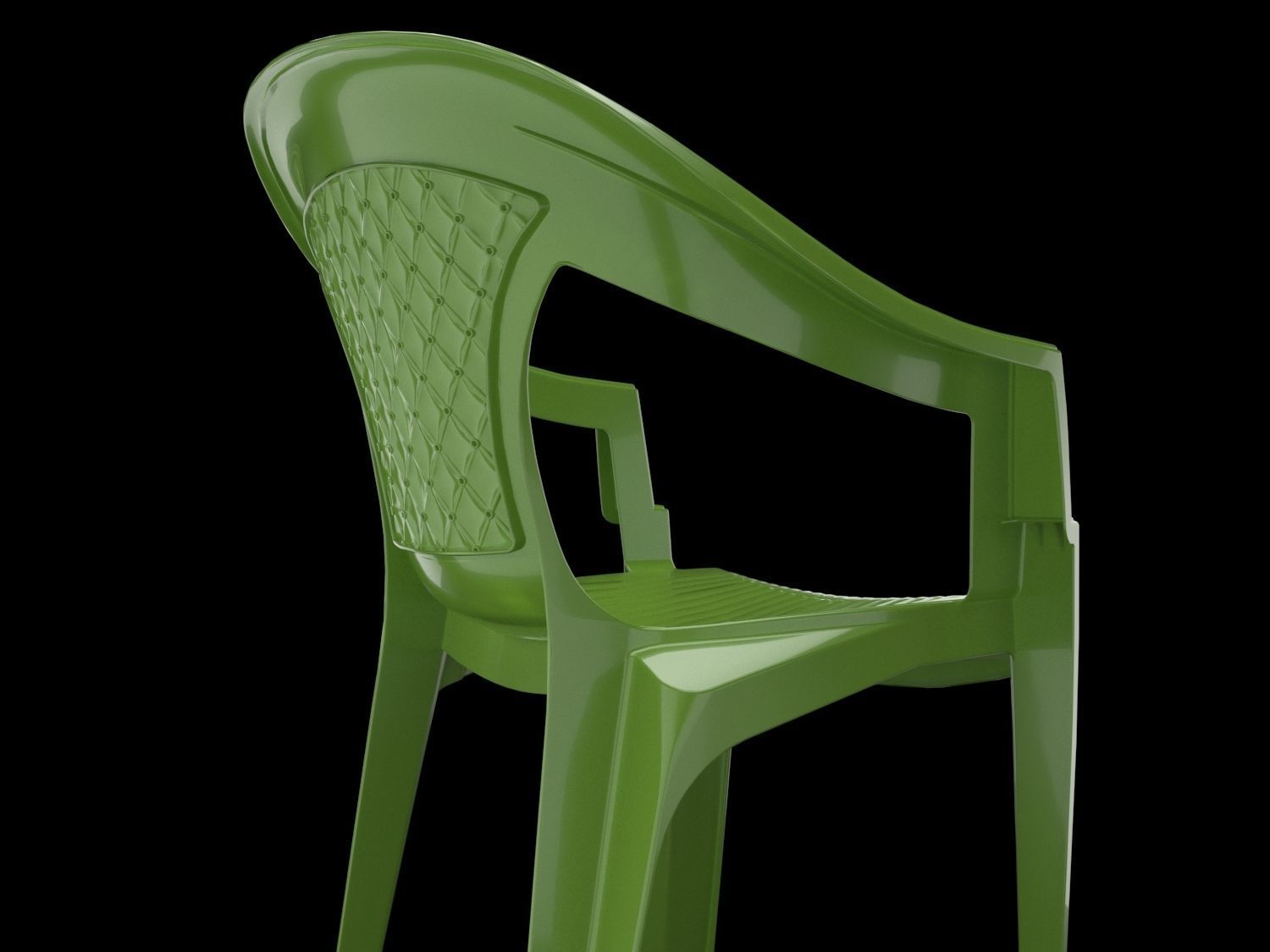 plastic chair 3D model_4